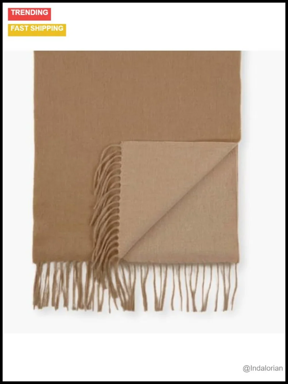 100% Lambswool Scarf 72x13 Shawl Wrap Unisex Winter